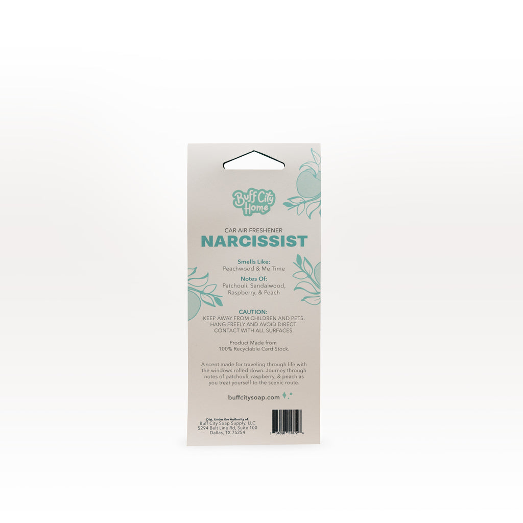 Narcissist Car Air Freshener by Buff City Soap Supply, LLC