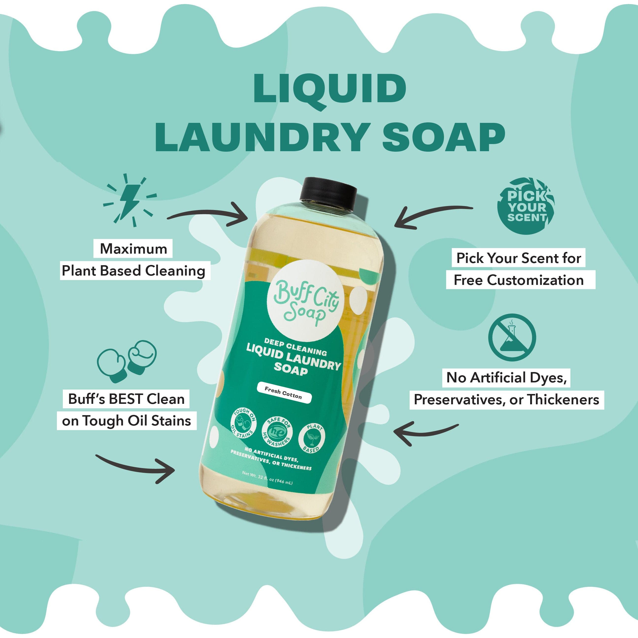 Aloe + Clover Liquid Laundry Soap