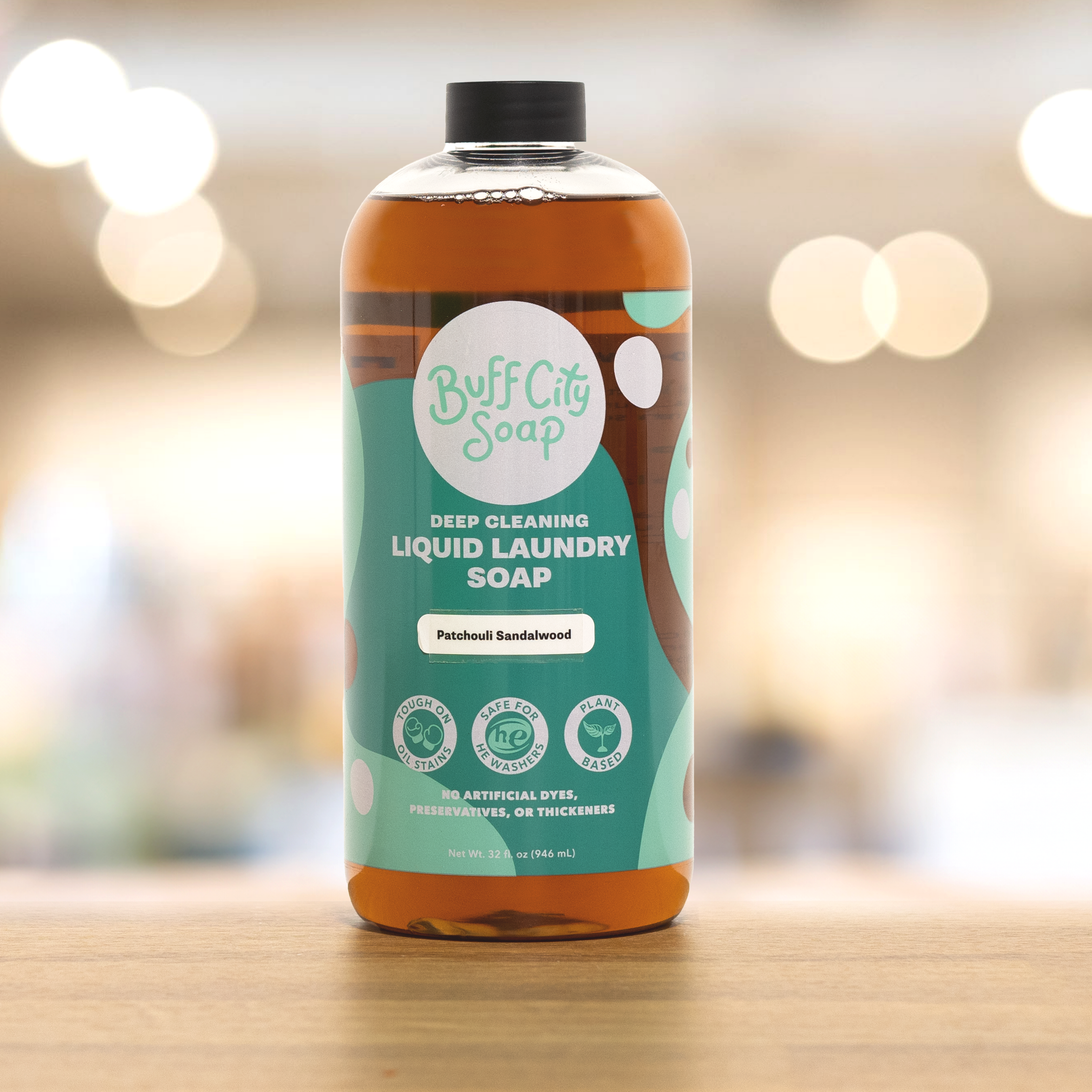 Patchouli Sandalwood Liquid Laundry Soap by Buff City Soap Supply, LLC